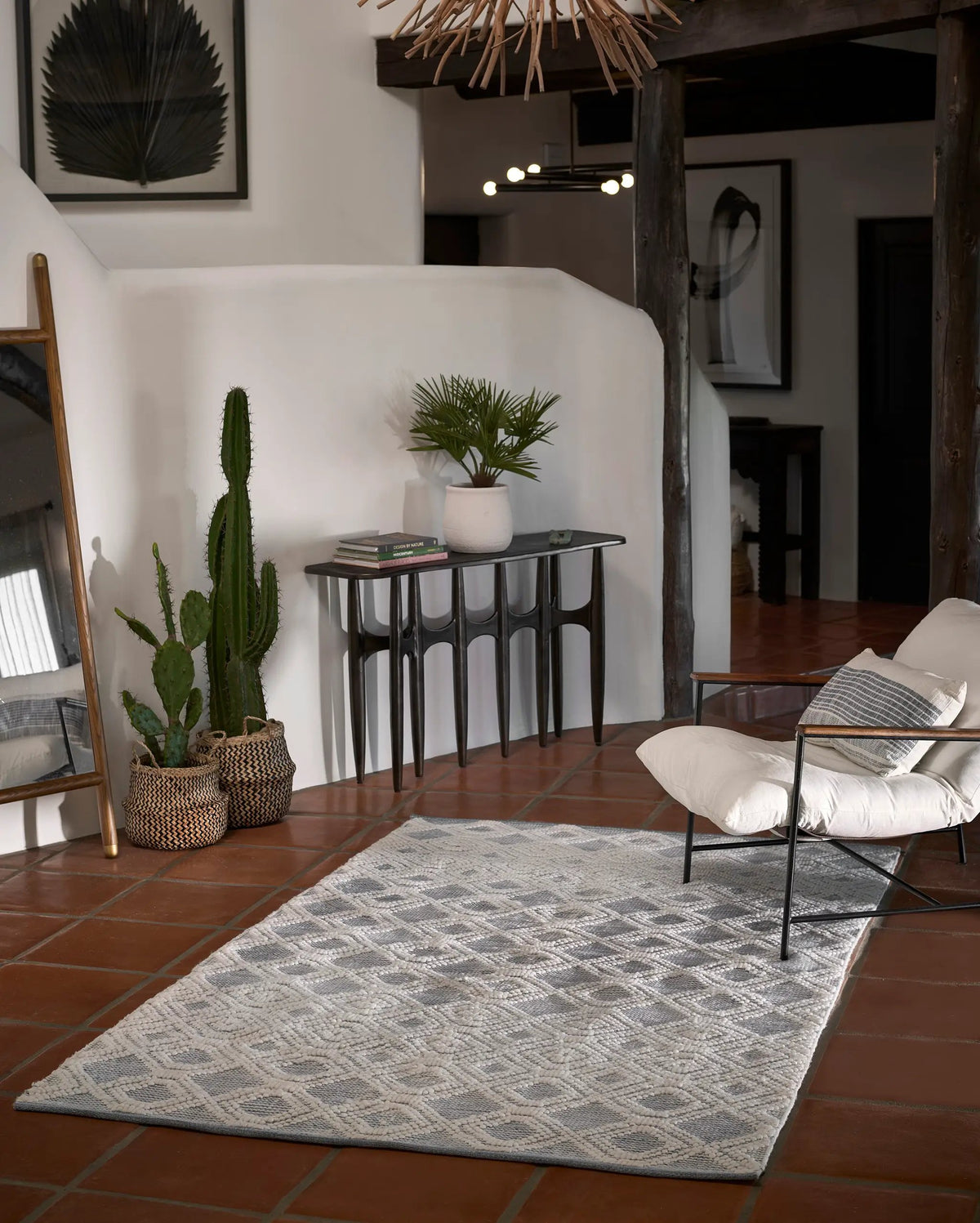 Hermosa HRM-1 Light-Blue Area Rug by Momeni