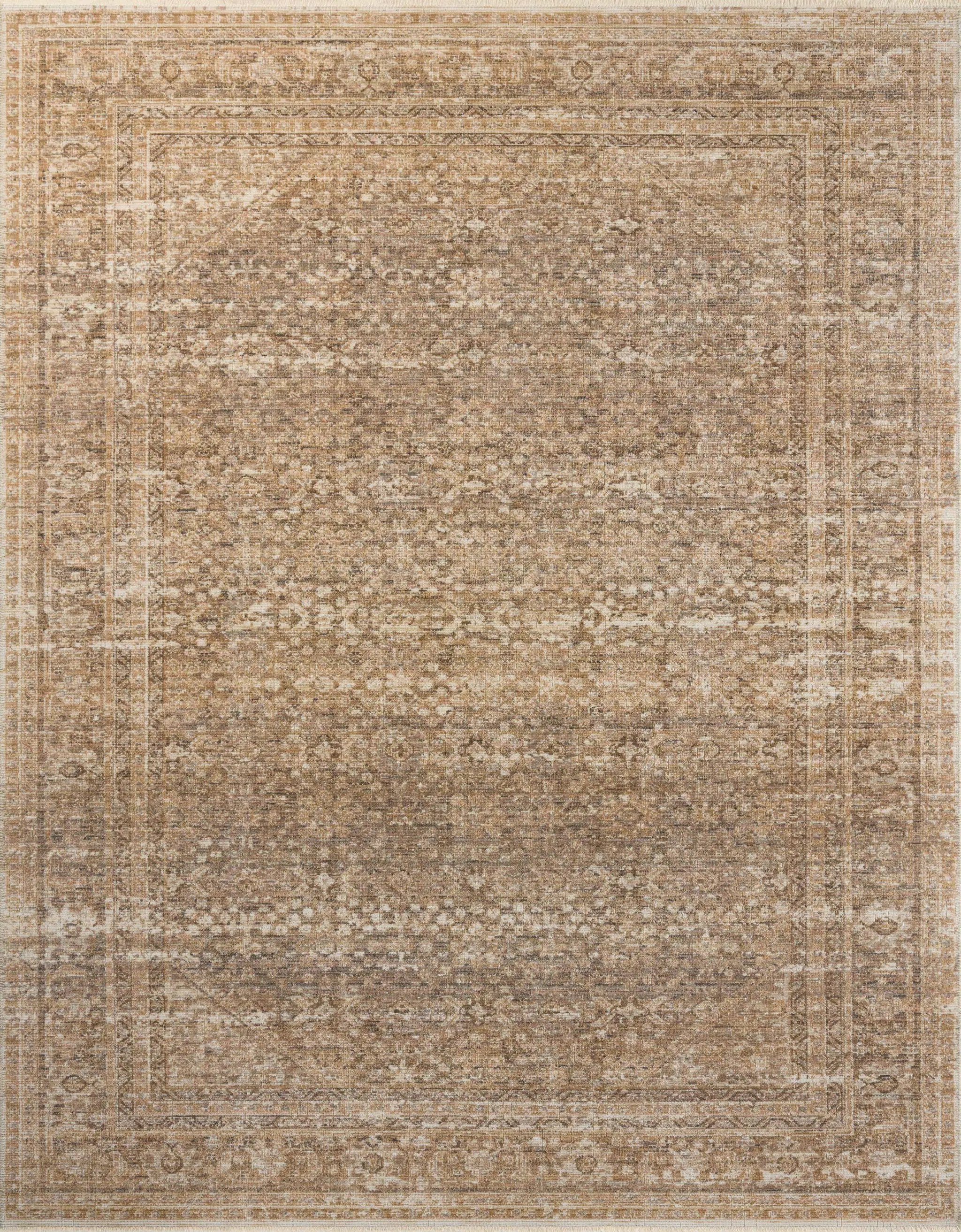 Heritage HER-01 Clay / Natural Area Rug by Loloi