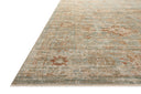 Loloi Heritage HER-06 Aqua / Terracotta Area Rug