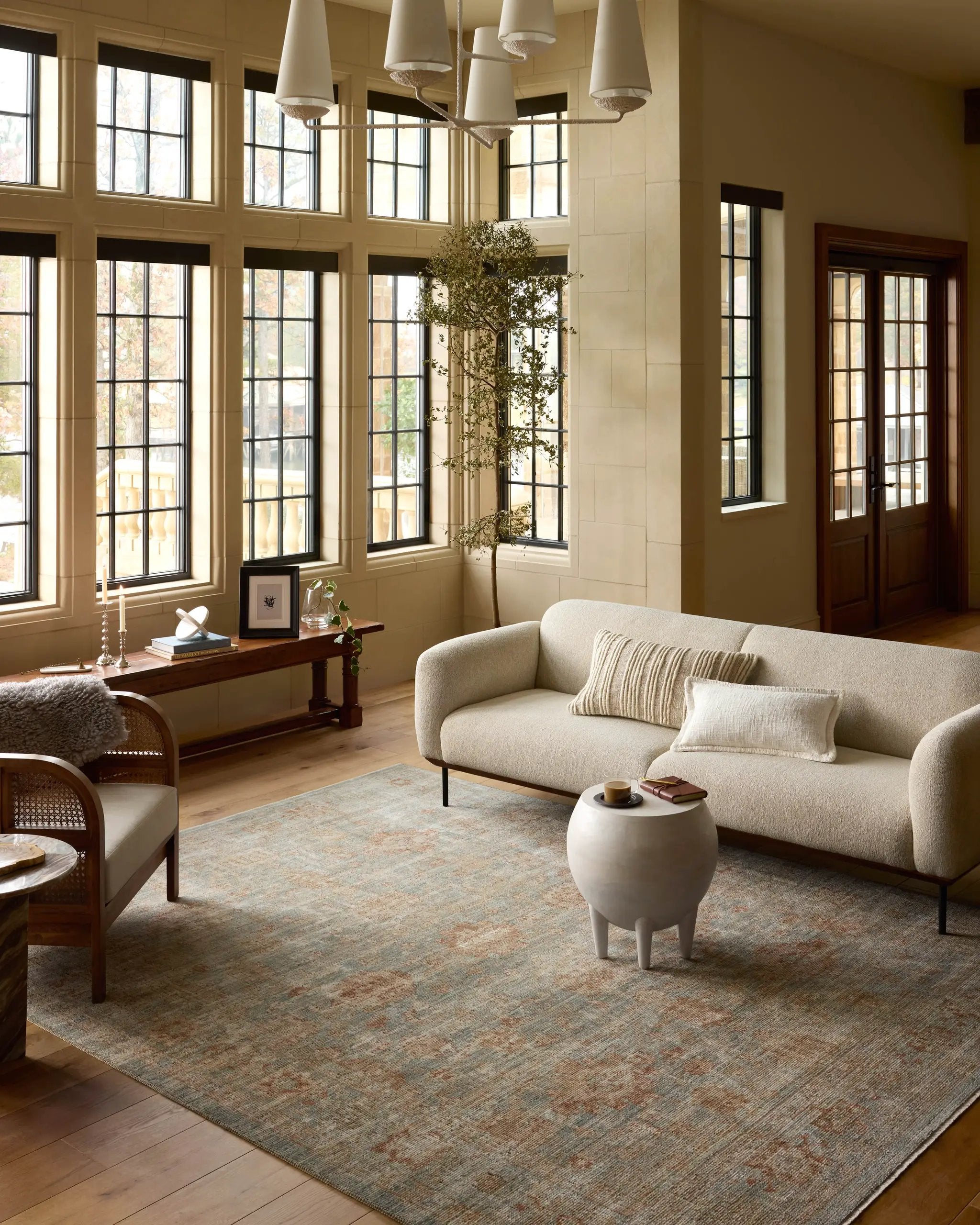 Heritage HER-06 Aqua / Terracotta Area Rug by Loloi