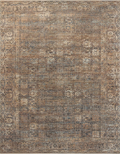 Loloi Heritage HER-07 Mocha / Denim Area Rug