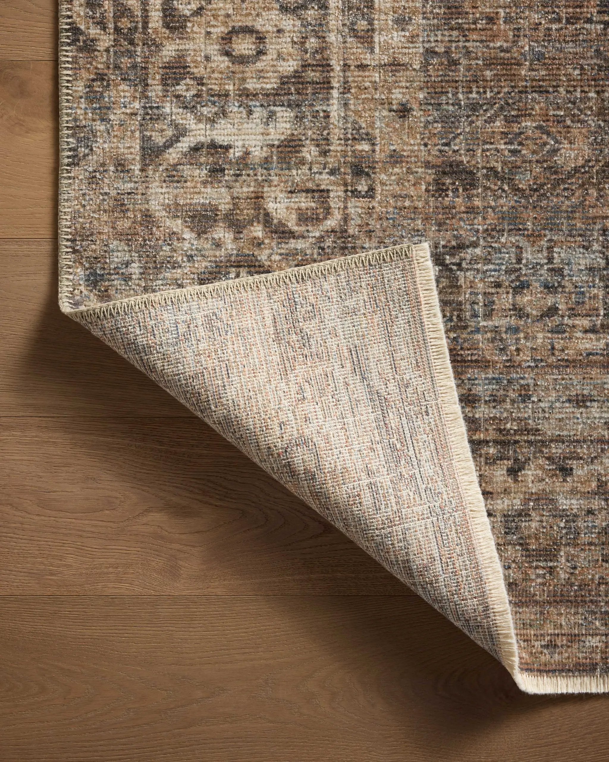 Heritage HER-07 Mocha / Denim Area Rug by Loloi