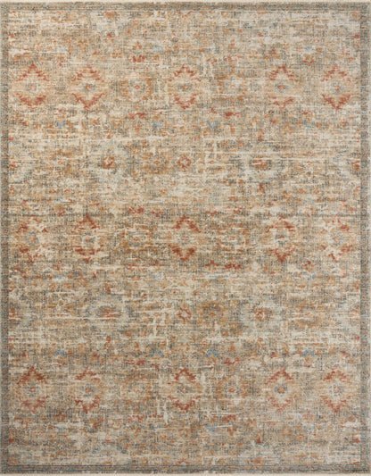Loloi Heritage HER-10 Grey / Sunset Area Rug