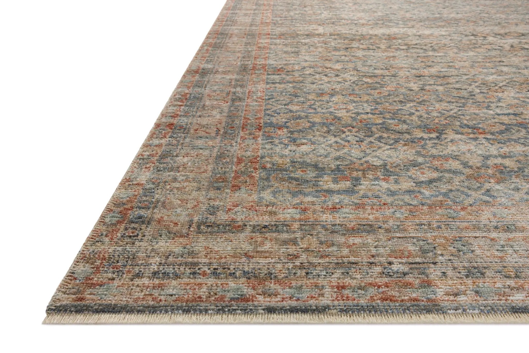 Heritage HER-12 Blue / Rust Area Rug by Loloi