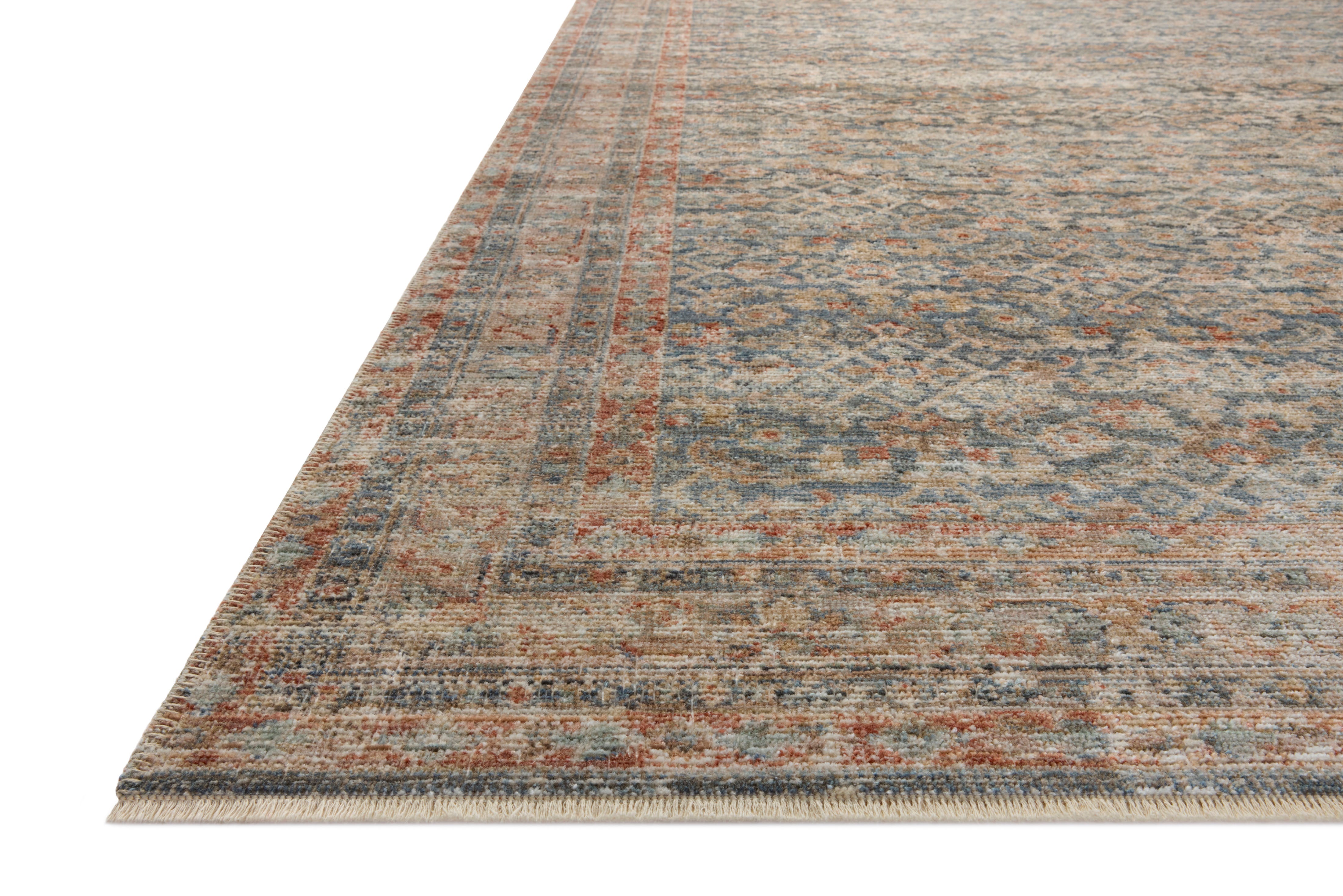 Loloi Heritage HER-12 Blue / Rust Area Rug