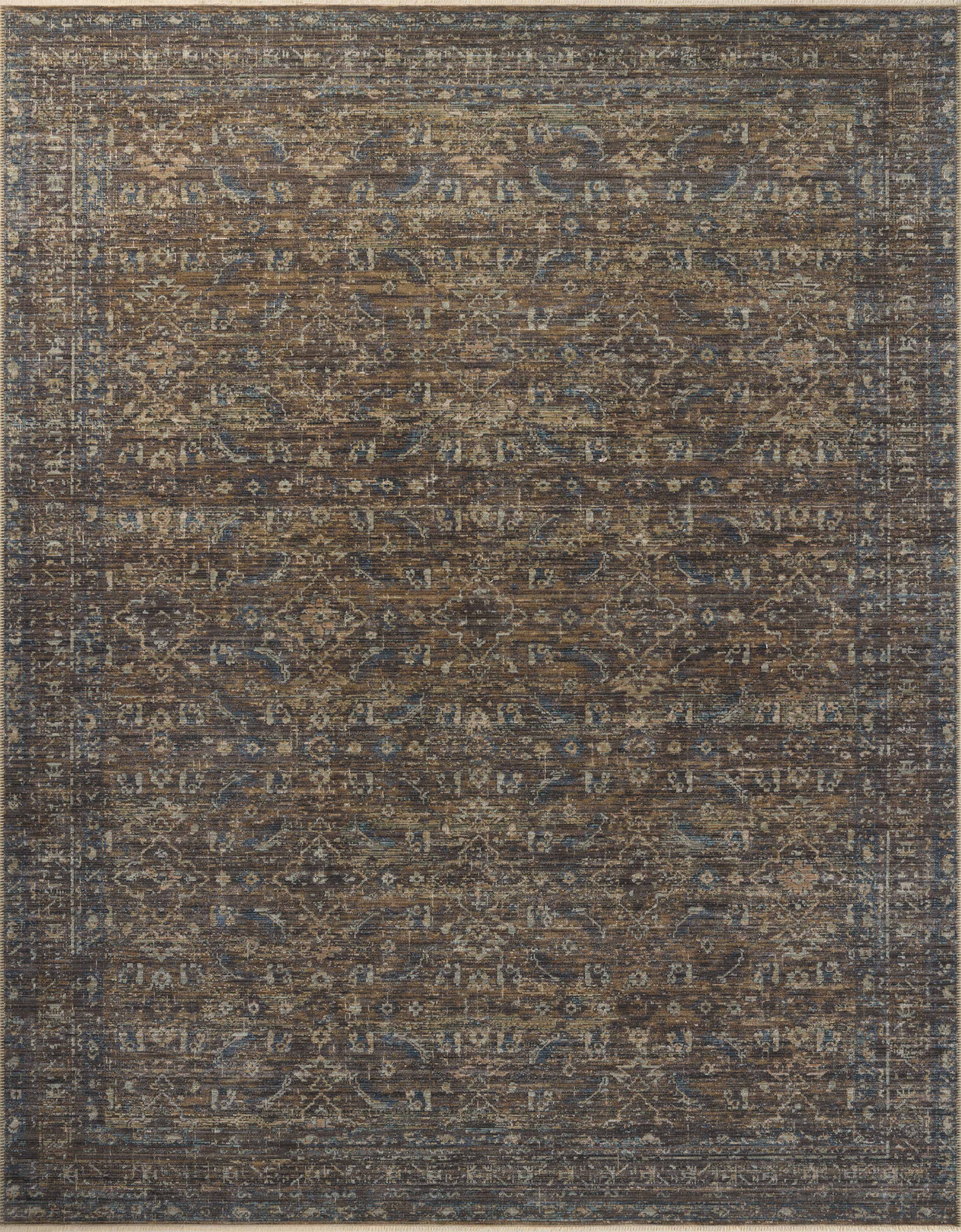 Loloi Heritage HER-14 Lagoon / Tobacco Area Rug