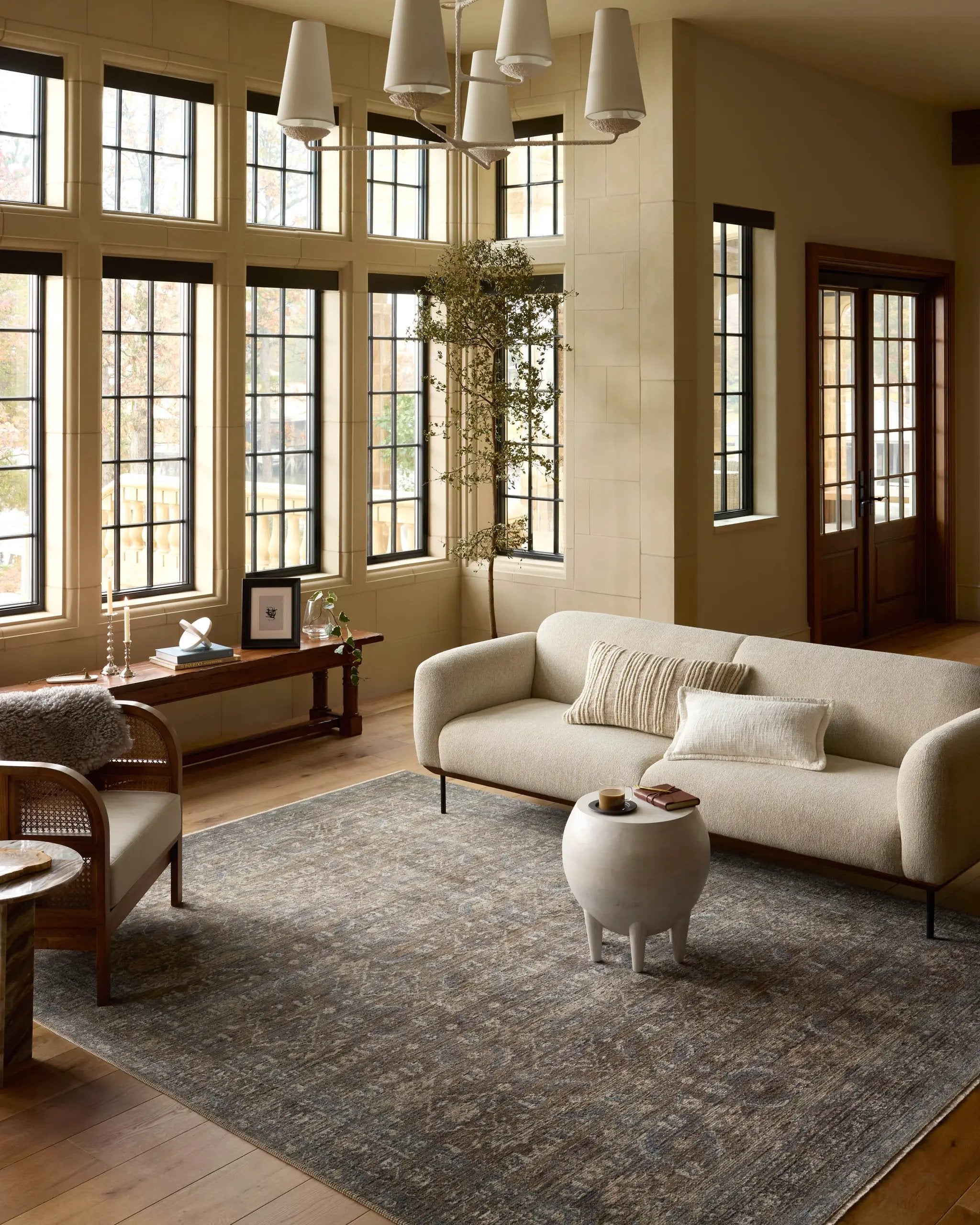 Heritage HER-14 Lagoon / Tobacco Area Rug by Loloi