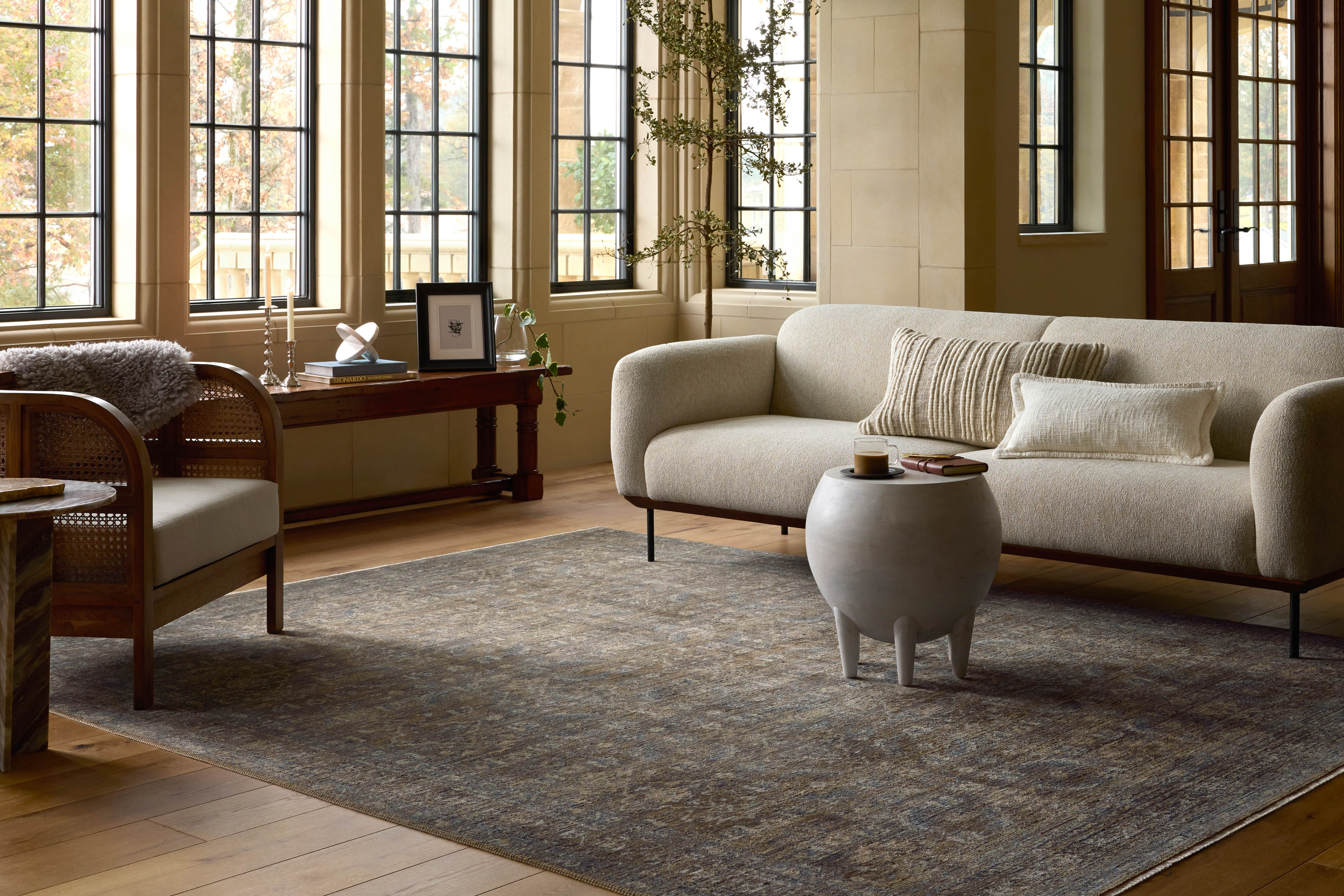 Loloi Heritage HER-14 Lagoon / Tobacco Area Rug