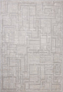 A power-loomed polyester area rug with geometric design in elegant grey and refined ivory hues, the Hollis HOL-01 Grey / Ivory Area Rug is a standout in any décor
