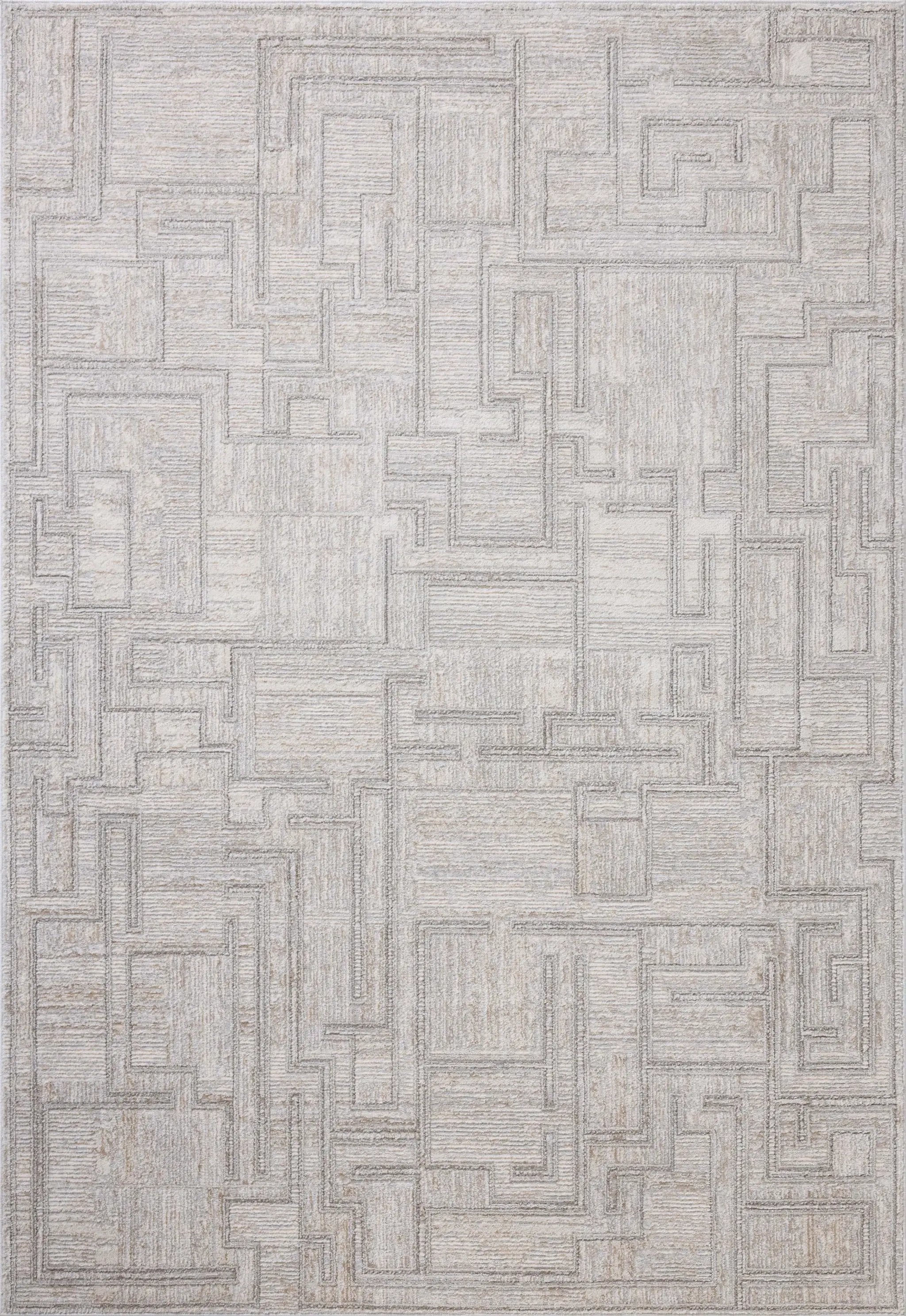 Hollis HOL-01 Grey / Ivory Area Rug by Loloi
