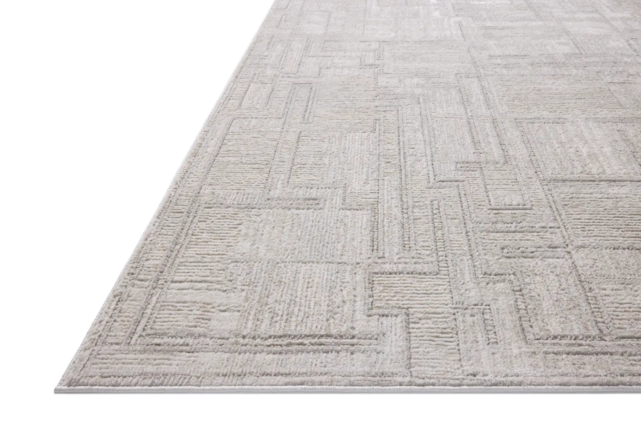 Hollis HOL-01 Grey / Ivory Area Rug by Loloi