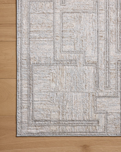 A power-loomed polyester area rug with geometric design in elegant grey and refined ivory hues, the Hollis HOL-01 Grey / Ivory Area Rug is a standout in any décor