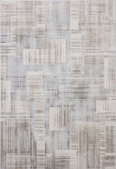 The Hollis HOL-02 Pebble / Ivory Area Rug highlights subtle pebble and refined ivory tones and geometric texture in a beautifully made power-loomed polyester area rug