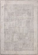 The Hollis HOL-04 Smoke / Mist Area Rug transforms any space with smoky and soft misty tones and geometric design in a power-loomed polyester area rug