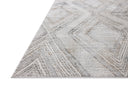 A power-loomed polyester area rug in soft misty and warm natural tones with geometric motifs, the Hollis HOL-05 Mist / Natural Area Rug grounds your room beautifully