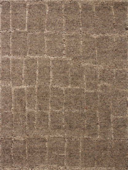 Layered in versatile taupe hues with graphic patterns, the Hughes HUS-01 Taupe Area Rug is a hand-knotted wool area rug perfect for any setting