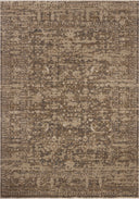 Designed with traditional and distressed artistry in striking granite and warm natural hues, the Haywood HYD-01 Granite / Natural Area Rug is a power-loomed polyester area rug that stands out