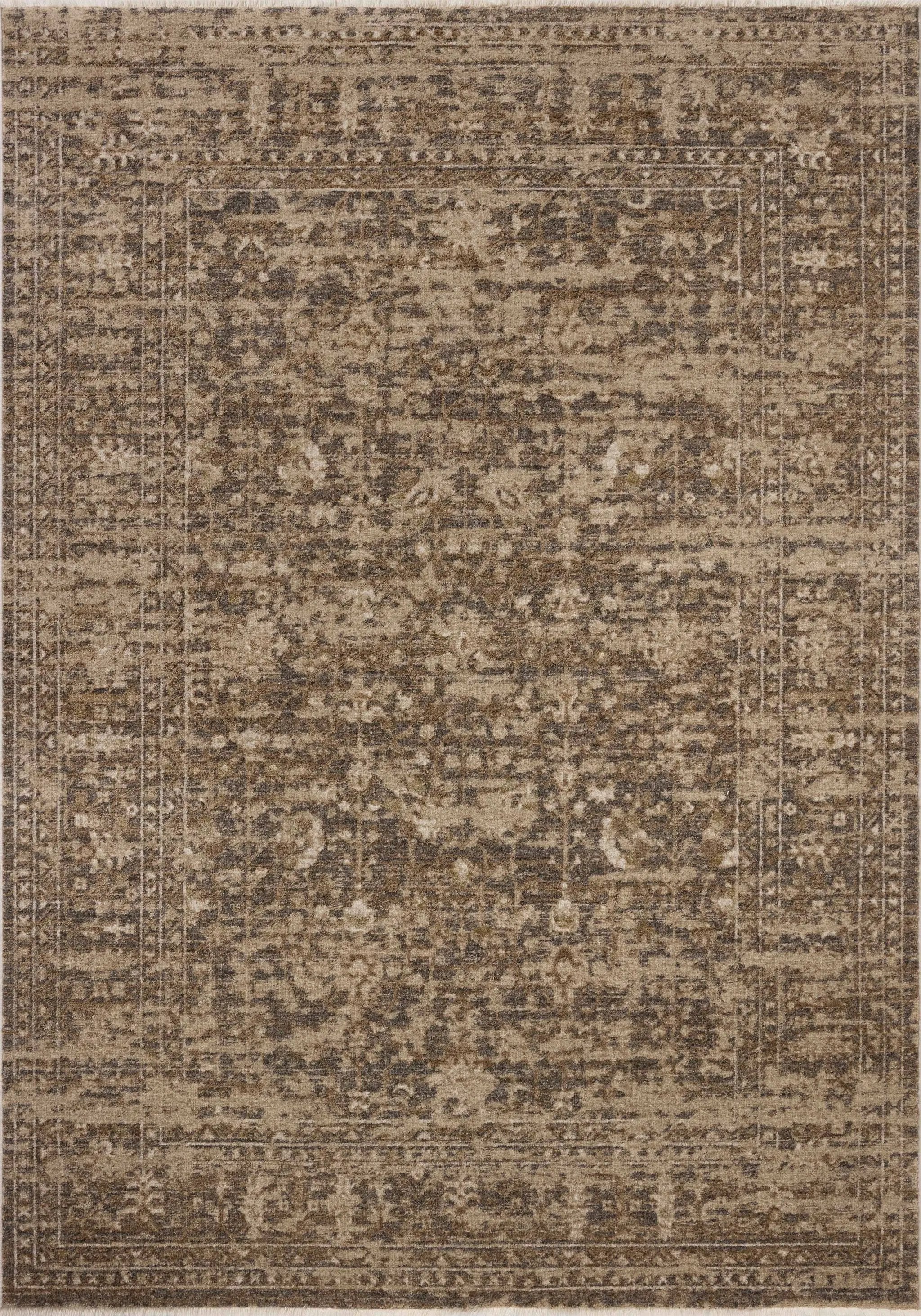 Haywood HYD-01 Granite / Natural Area Rug by Loloi