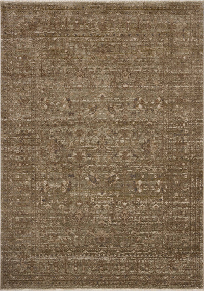 The Haywood HYD-01 Sage / Brown Area Rug combines calming sage and brown tones and traditional and distressed patterns in a power-loomed polyester area rug for effortless elegance