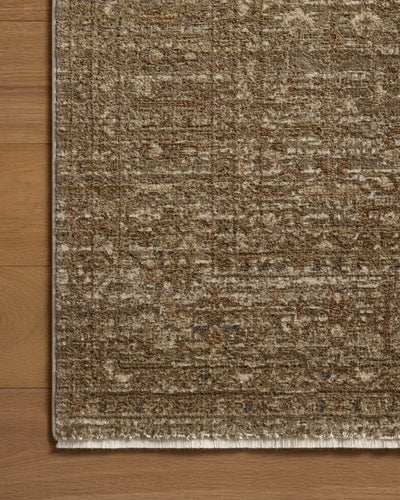 The Haywood HYD-01 Sage / Brown Area Rug combines calming sage and brown tones and traditional and distressed patterns in a power-loomed polyester area rug for effortless elegance