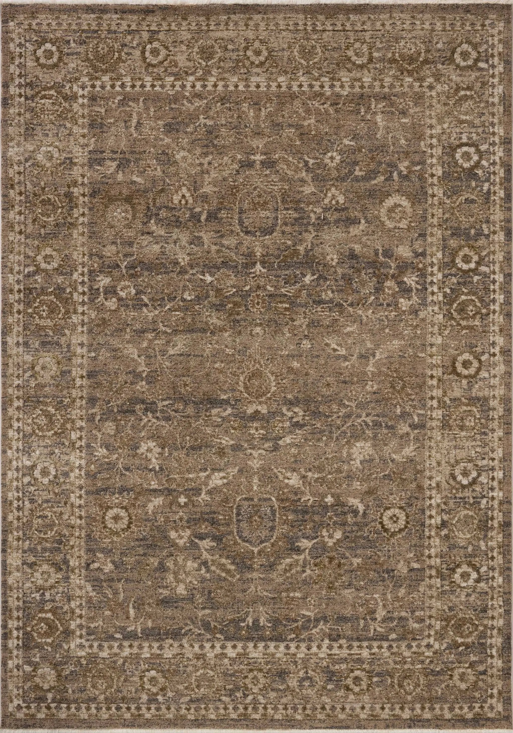 Haywood HYD-02 Pebble / Charcoal Area Rug by Loloi