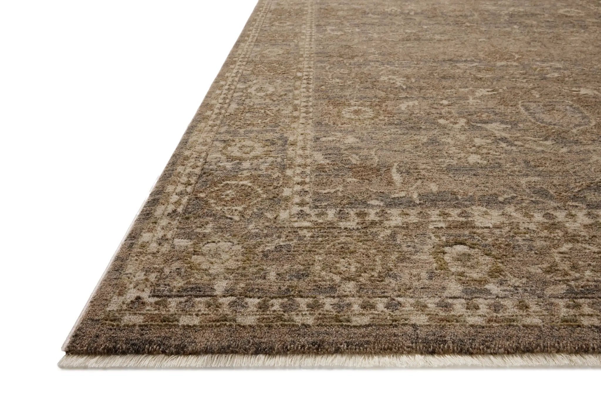 Haywood HYD-02 Pebble / Charcoal Area Rug by Loloi