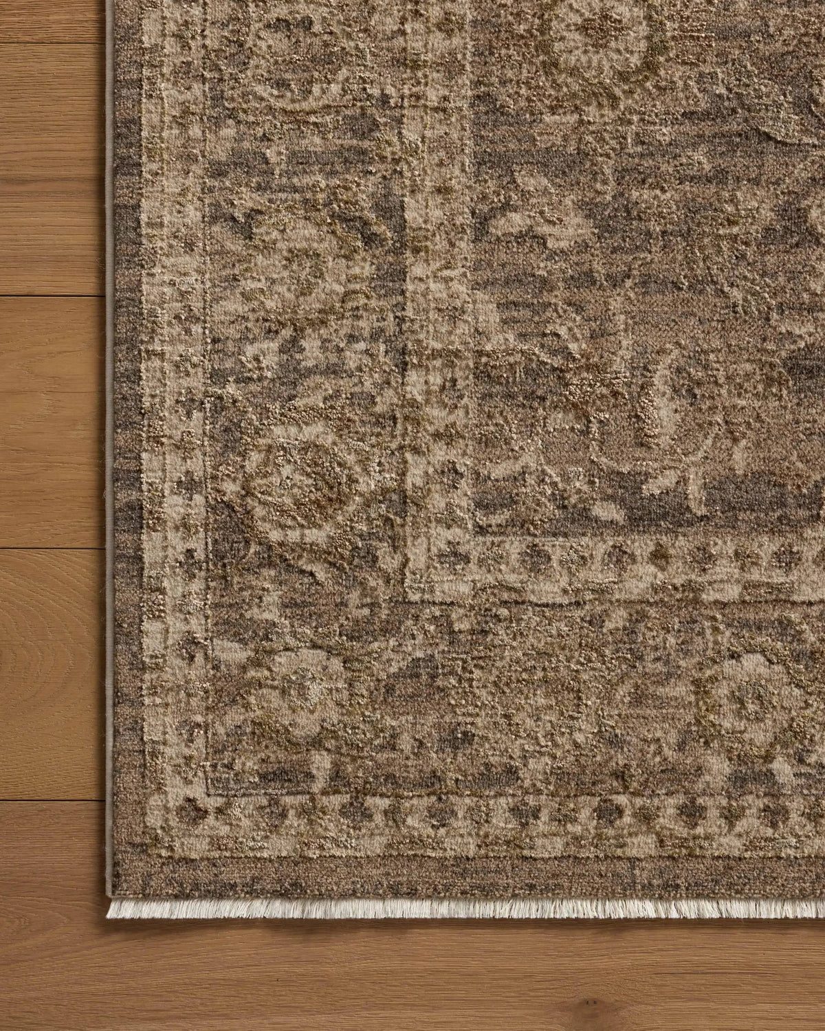 Haywood HYD-02 Pebble / Charcoal Area Rug by Loloi