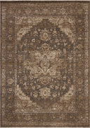 Expertly crafted as a power-loomed polyester area rug with traditional and distressed artistry, the Haywood HYD-03 Charcoal / Mocha Area Rug captures deep charcoal and luxurious mocha tones beautifully