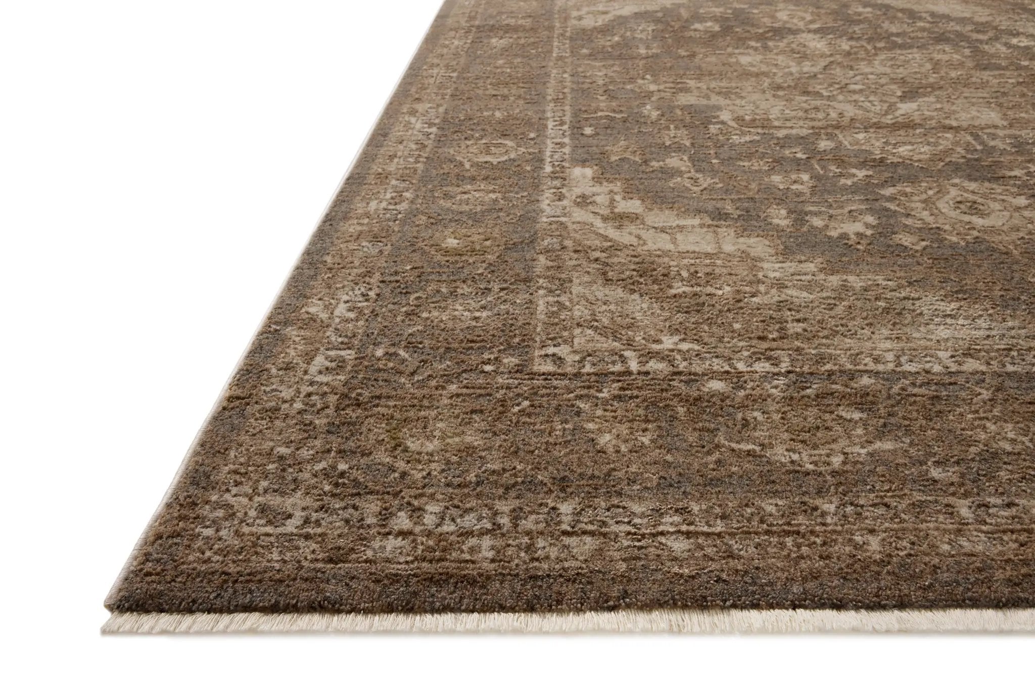 Haywood HYD-03 Charcoal / Mocha Area Rug by Loloi