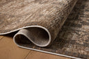 Expertly crafted as a power-loomed polyester area rug with traditional and distressed artistry, the Haywood HYD-03 Charcoal / Mocha Area Rug captures deep charcoal and luxurious mocha tones beautifully