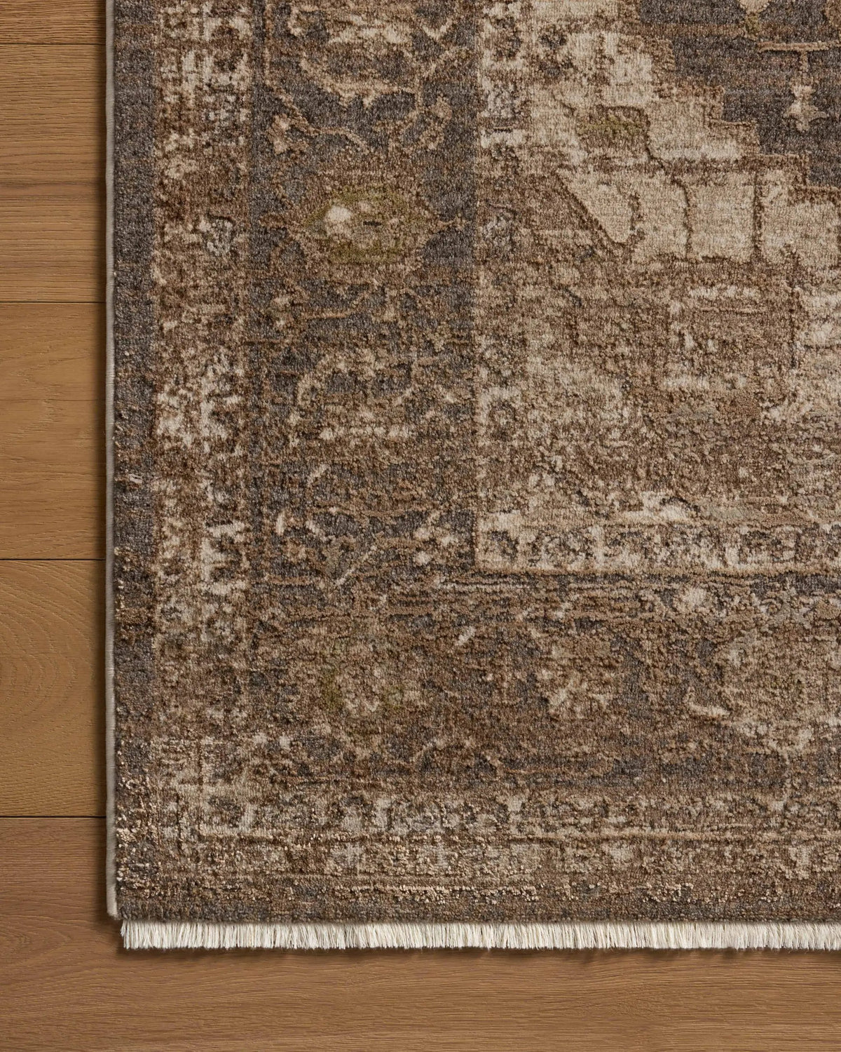 Haywood HYD-03 Charcoal / Mocha Area Rug by Loloi