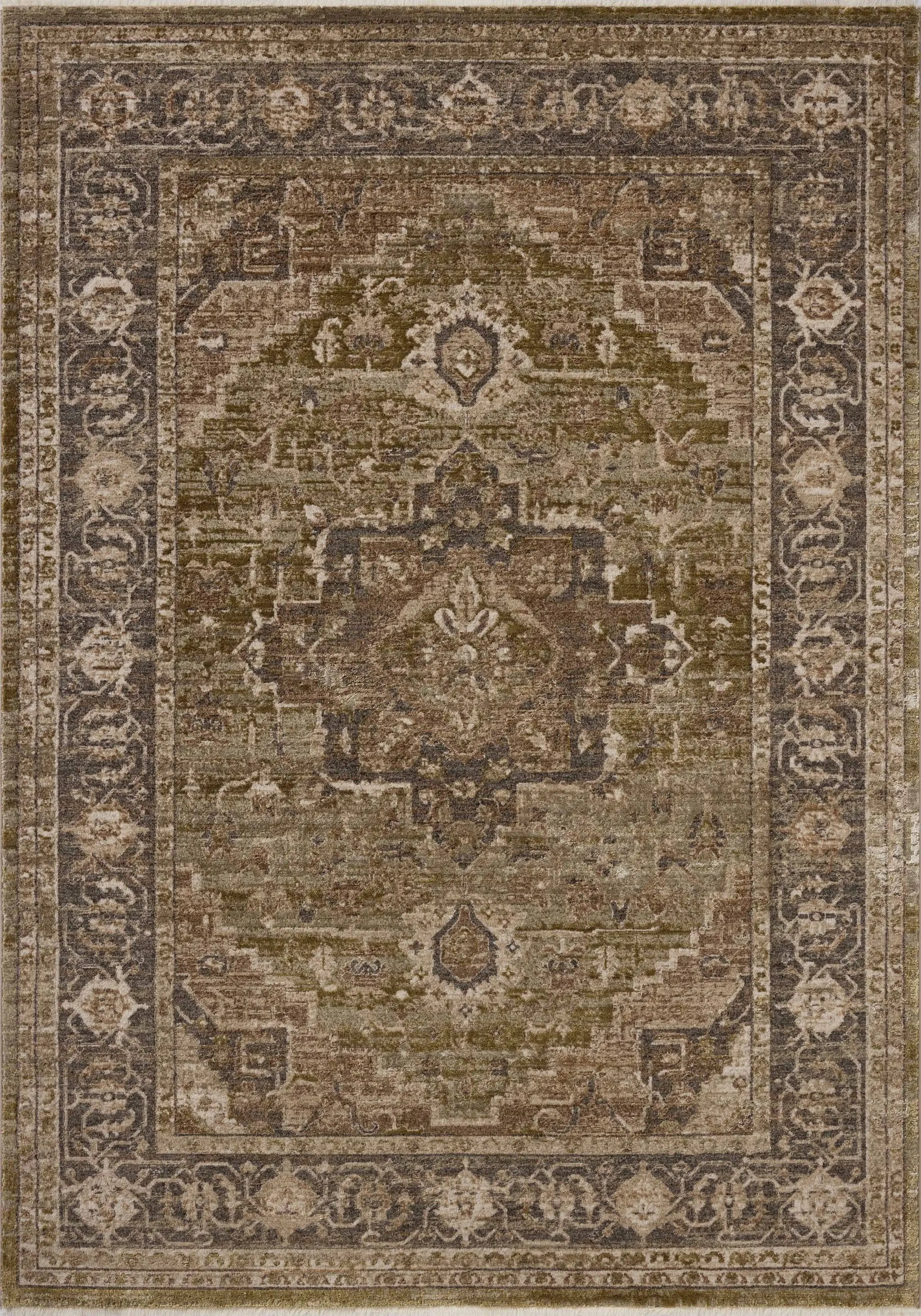 Haywood HYD-03 Moss / Charcoal Area Rug by Loloi