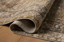 The Haywood HYD-03 Moss / Charcoal Area Rug brings lush moss and deep charcoal character and traditional and distressed flair to your home in a power-loomed polyester area rug