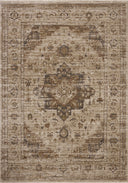Finished in warm natural and grounded bark tones with traditional and distressed styling, the Haywood HYD-03 Natural / Bark Area Rug is a power-loomed polyester area rug for modern living