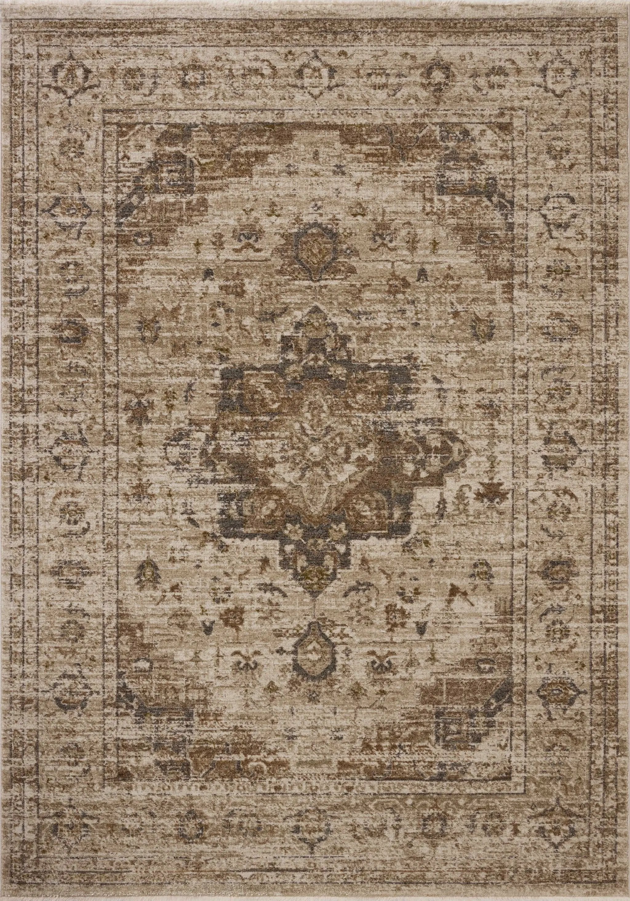 Haywood HYD-03 Natural / Bark Area Rug by Loloi