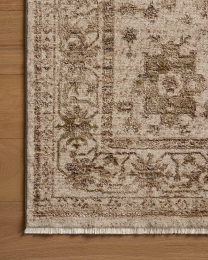 A power-loomed polyester area rug with traditional and distressed design in refined ivory and versatile taupe hues, the Haywood HYD-04 Ivory / Taupe Area Rug is a standout in any décor