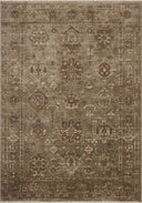 The Haywood HYD-04 Sage / Earth Area Rug highlights calming sage and earthy tones and traditional and distressed texture in a beautifully made power-loomed polyester area rug