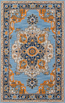 Momeni Ibiza IBI-1 Blue Hand Tufted Area Rug