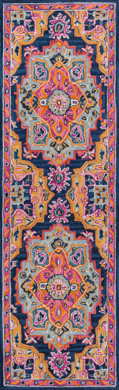 Momeni Ibiza IBI-1 Navy Hand Tufted Area Rug