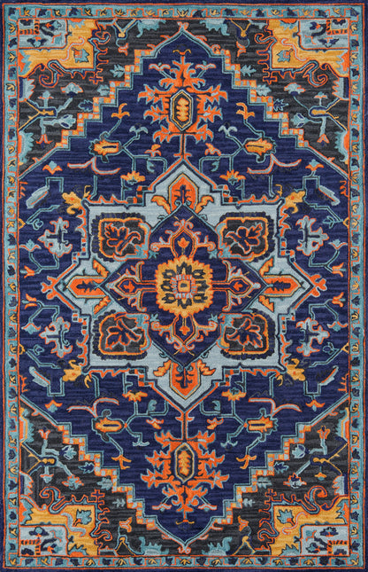 Momeni Ibiza IBI-2 Navy Hand Tufted Area Rug