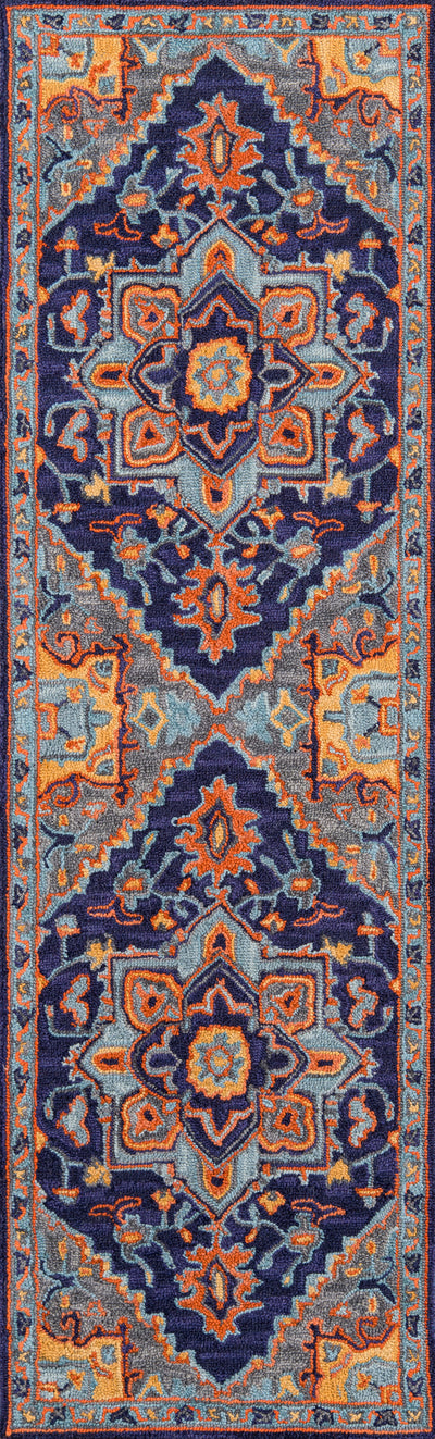 Momeni Ibiza IBI-2 Navy Hand Tufted Area Rug