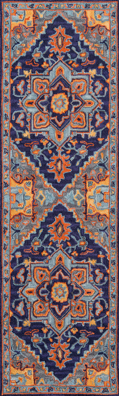 Momeni Ibiza IBI-2 Navy Hand Tufted Area Rug