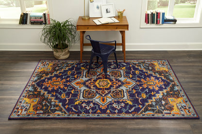 Momeni Ibiza IBI-2 Navy Hand Tufted Area Rug