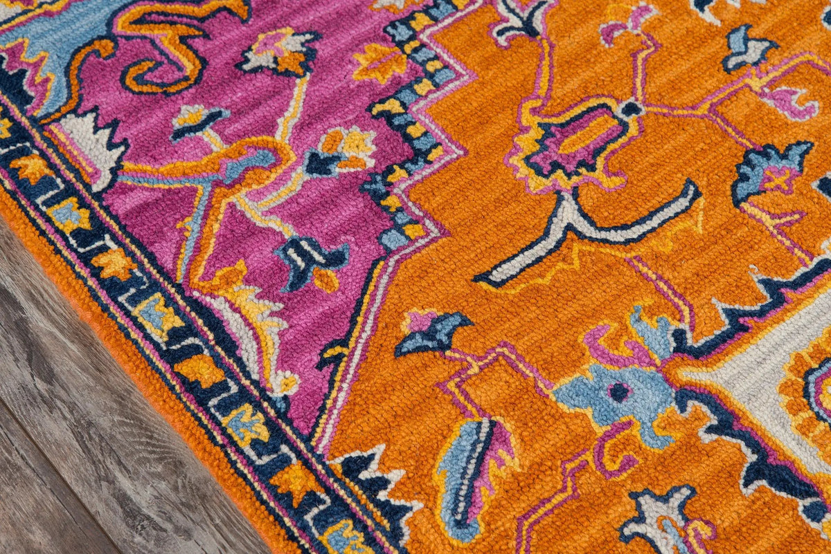 Ibiza IBI-2 Orange Area Rug by Momeni