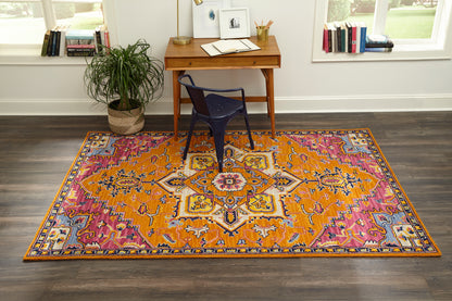 Momeni Ibiza IBI-2 Orange Hand Tufted Area Rug