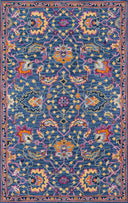 Momeni Ibiza IBI-3 Blue Hand Tufted Area Rug