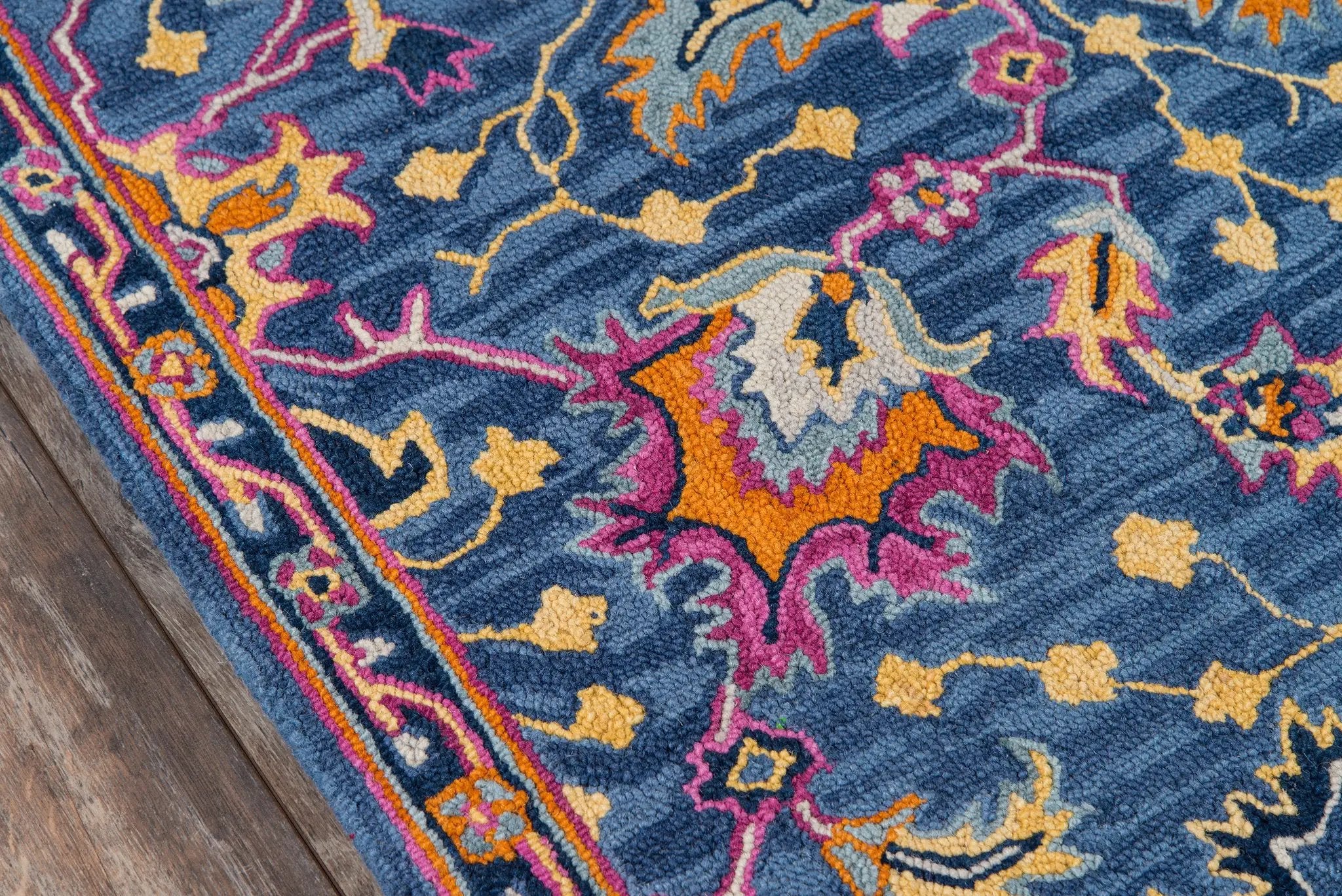 Ibiza IBI-3 Blue Area Rug by Momeni