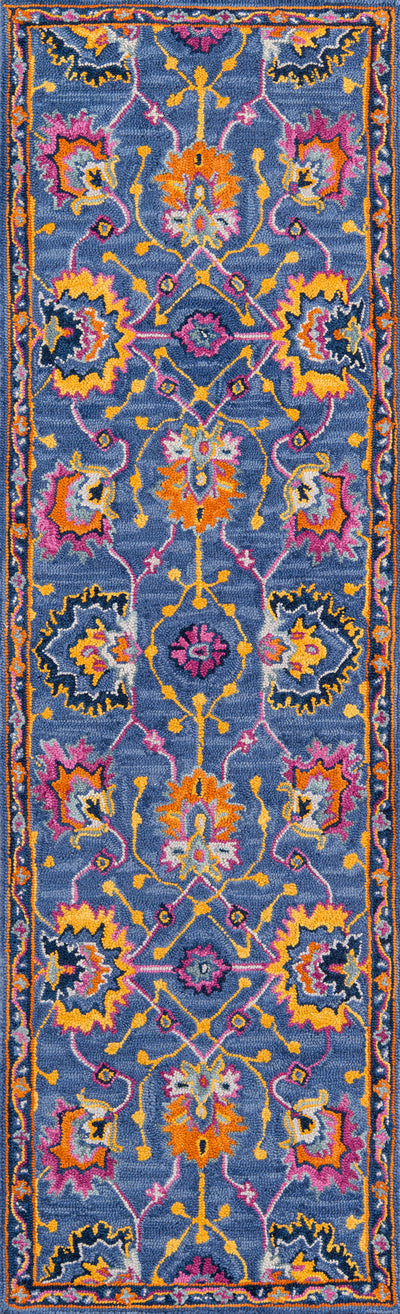 Momeni Ibiza IBI-3 Blue Hand Tufted Area Rug