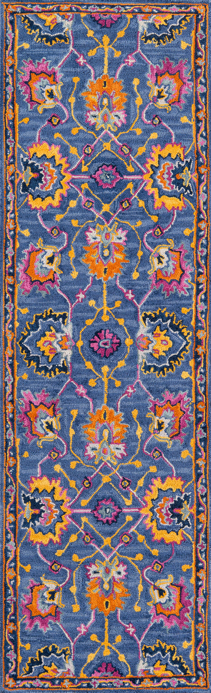 Momeni Ibiza IBI-3 Blue Hand Tufted Area Rug