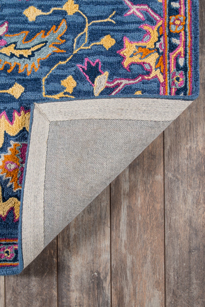 Momeni Ibiza IBI-3 Blue Hand Tufted Area Rug